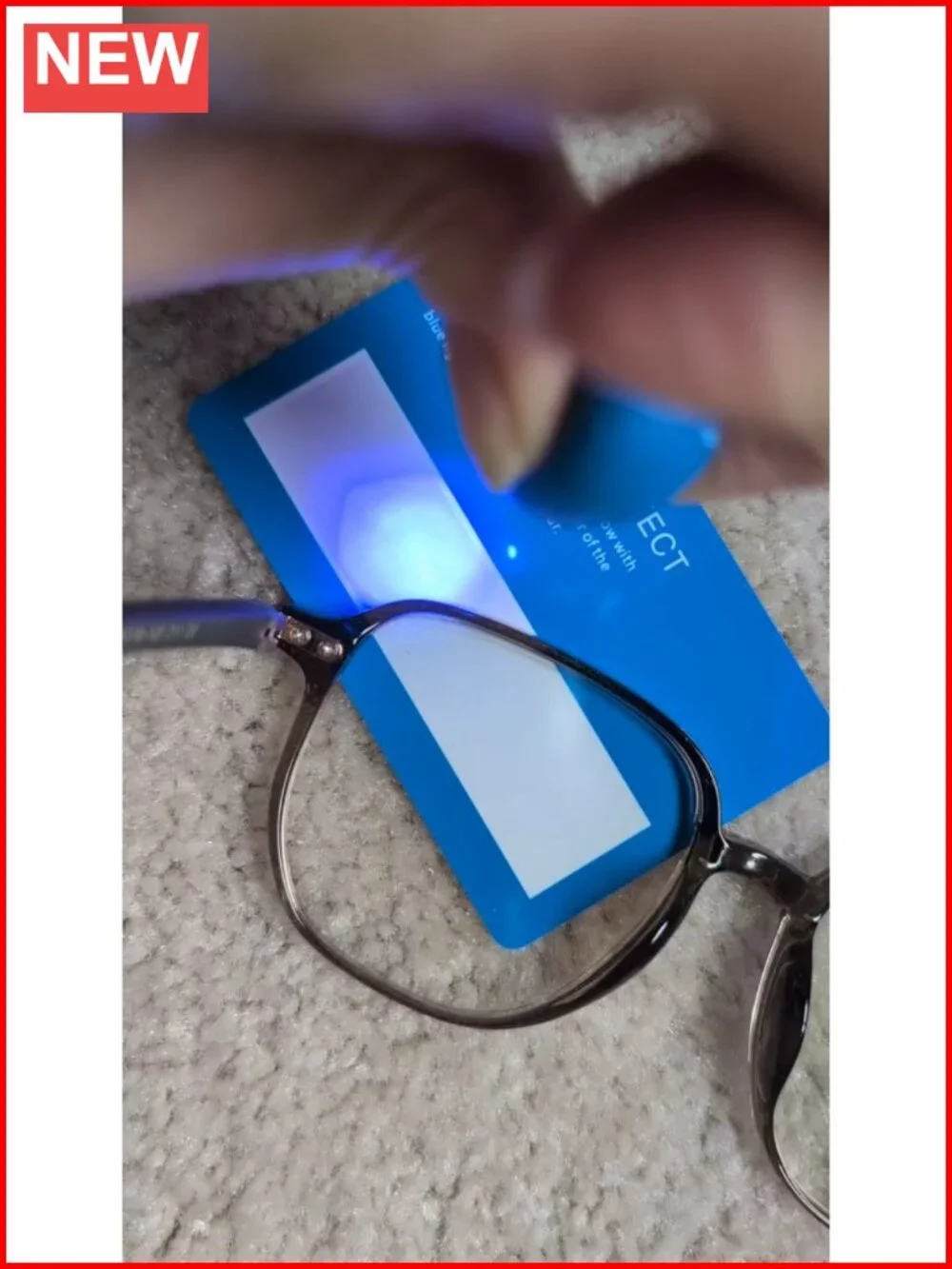 Oversized Square TR90 Blue Light Blocking Glasses for Women Lightweight